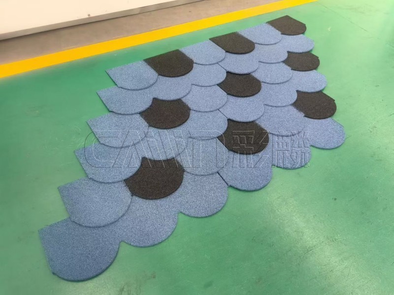 Stone-Coated Steel Fish-Scale Roof Tiles 4