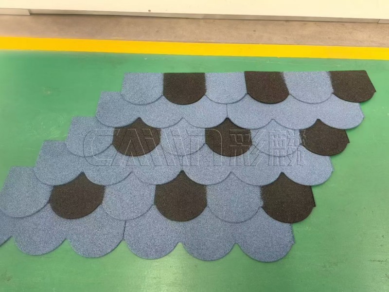 Stone-Coated Steel Fish-Scale Roof Tiles 5