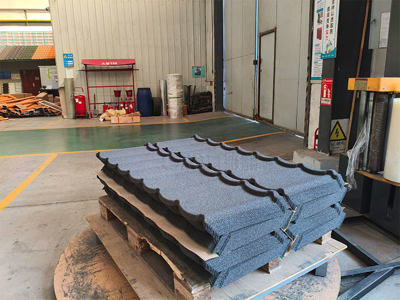 彩石瓦工厂直拍