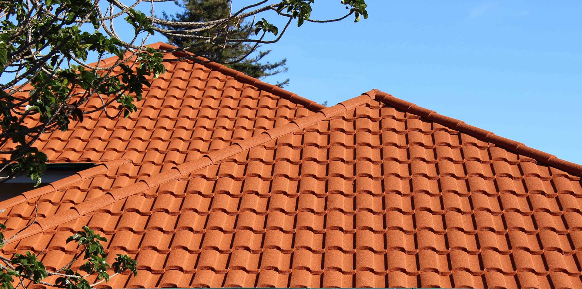 Installed Cailin stone-coated metal roofing