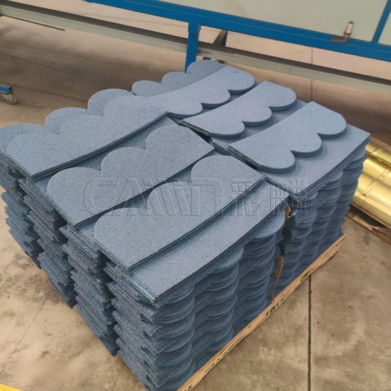 Stone-Coated Steel Fish-Scale Roof Tiles 2